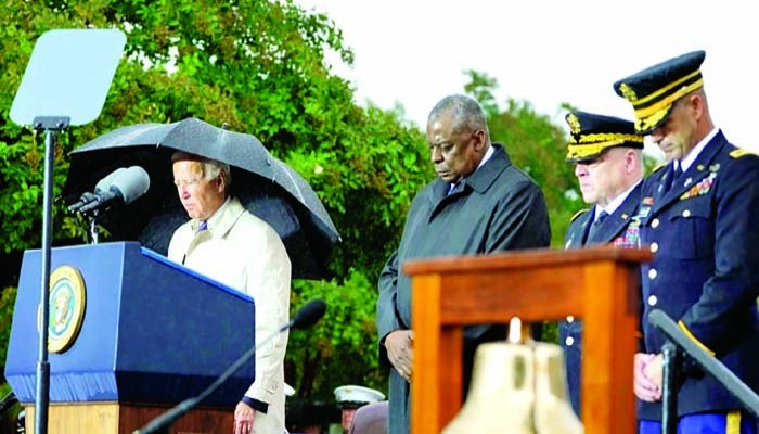 যুক্তরাষ্ট্রে ৯/১১ সন্ত্রাসী হামলার ২১তম বার্ষিকী পালিত