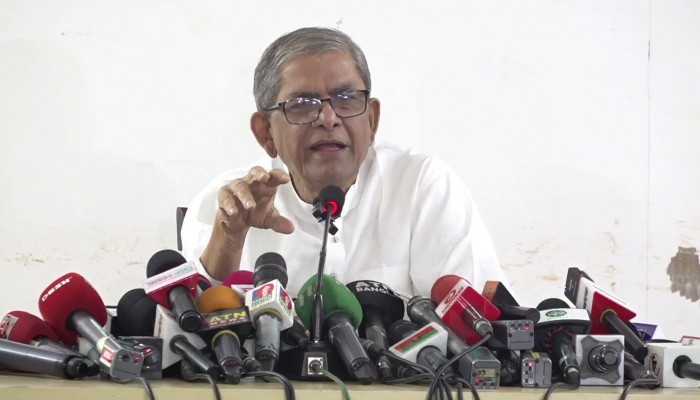 হাসিনা এখনও সক্রিয়, সে আবারও ক্ষমতা নিতে চায়- মির্জা ফখরুল