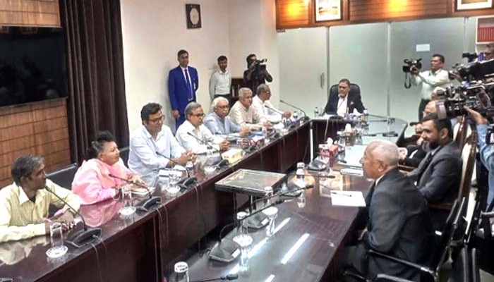 নির্বাচনে তারিখ ঘোষণার দাবি বাম জোটের নির্বাচনে তারিখ ঘোষণার দাবি বাম জোটের