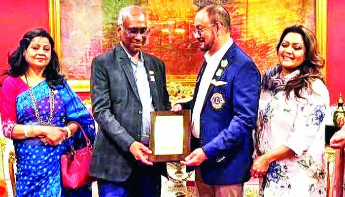 বারী স্টেটে লায়ন গভর্নর শংকর কুমার রায়ের সংবর্ধনা
