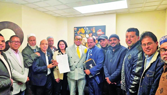 বাংলাদেশ সোসাইটির নতুন ভবনের কন্ট্রাক্ট সাইন