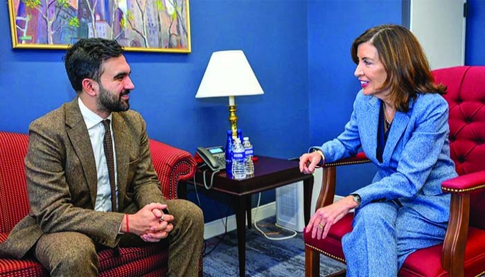 ট্রাম্প প্রশাসনের পদক্ষেপ মোকাবিলায় প্রস্তুতি : গভর্নর হোচুল-মেয়র মামদানি বৈঠক