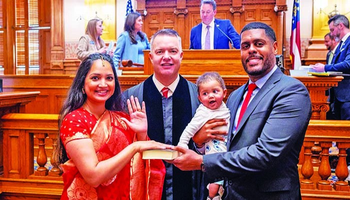 প্রতিদ্বন্দ্বিতায় নেমেছেন বাংলাদেশি বংশোদ্ভূত নাবিলা