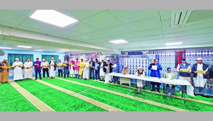 ওজনপার্ক মসজিদ আল-আমানের নতুন কমিটির অভিষেক অনুষ্ঠিত